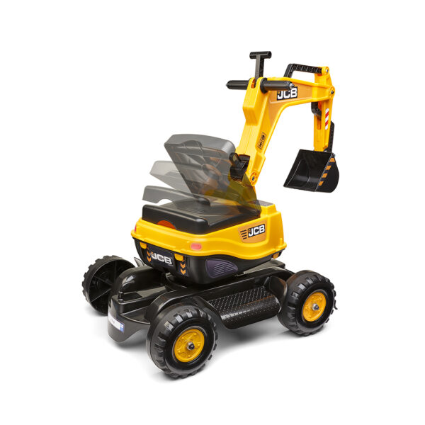 Excavadora de Juguete JCB con asiento abatible y casco