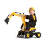 Excavadora de Juguete JCB con asiento abatible y casco