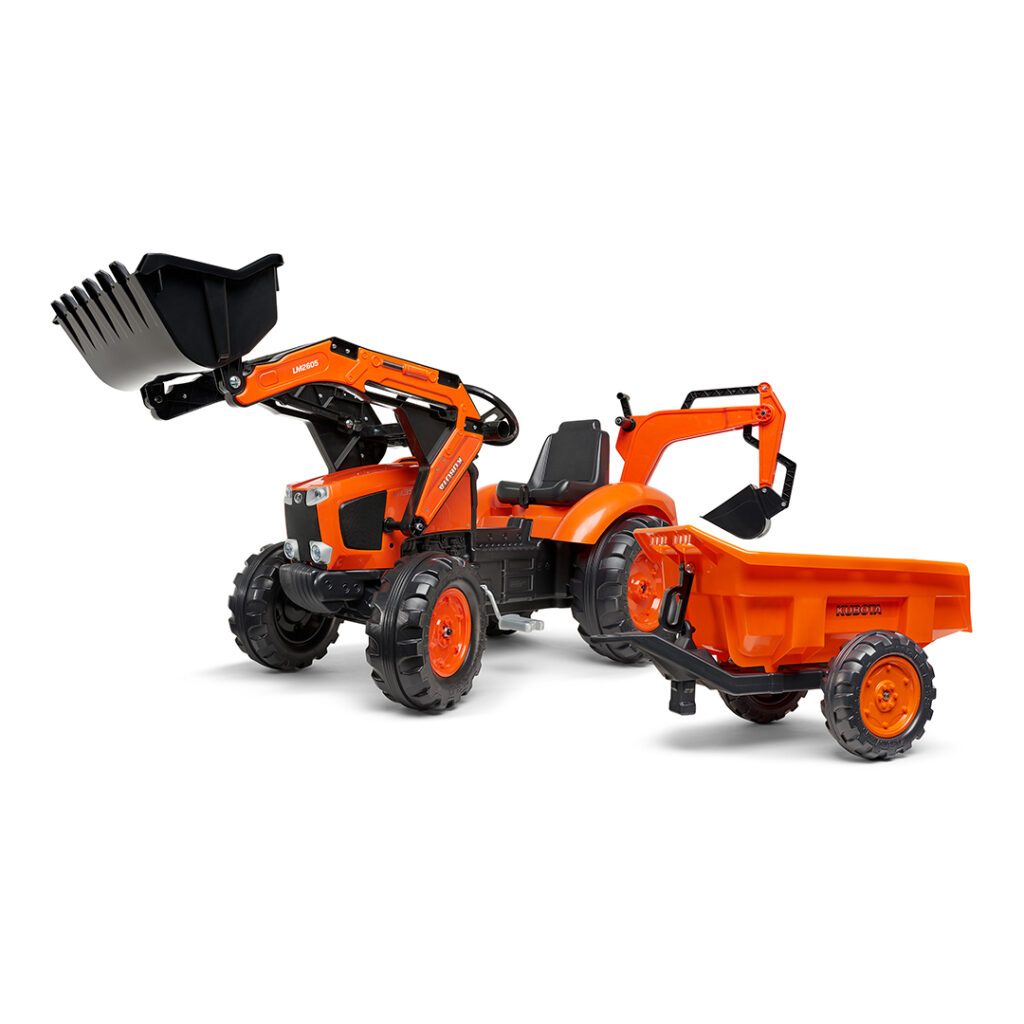 Tractor de pedales Kubota M135GX con pala