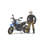 Moto Scrambler Ducati Desert Sled con Piloto – Ref. Bruder 63051