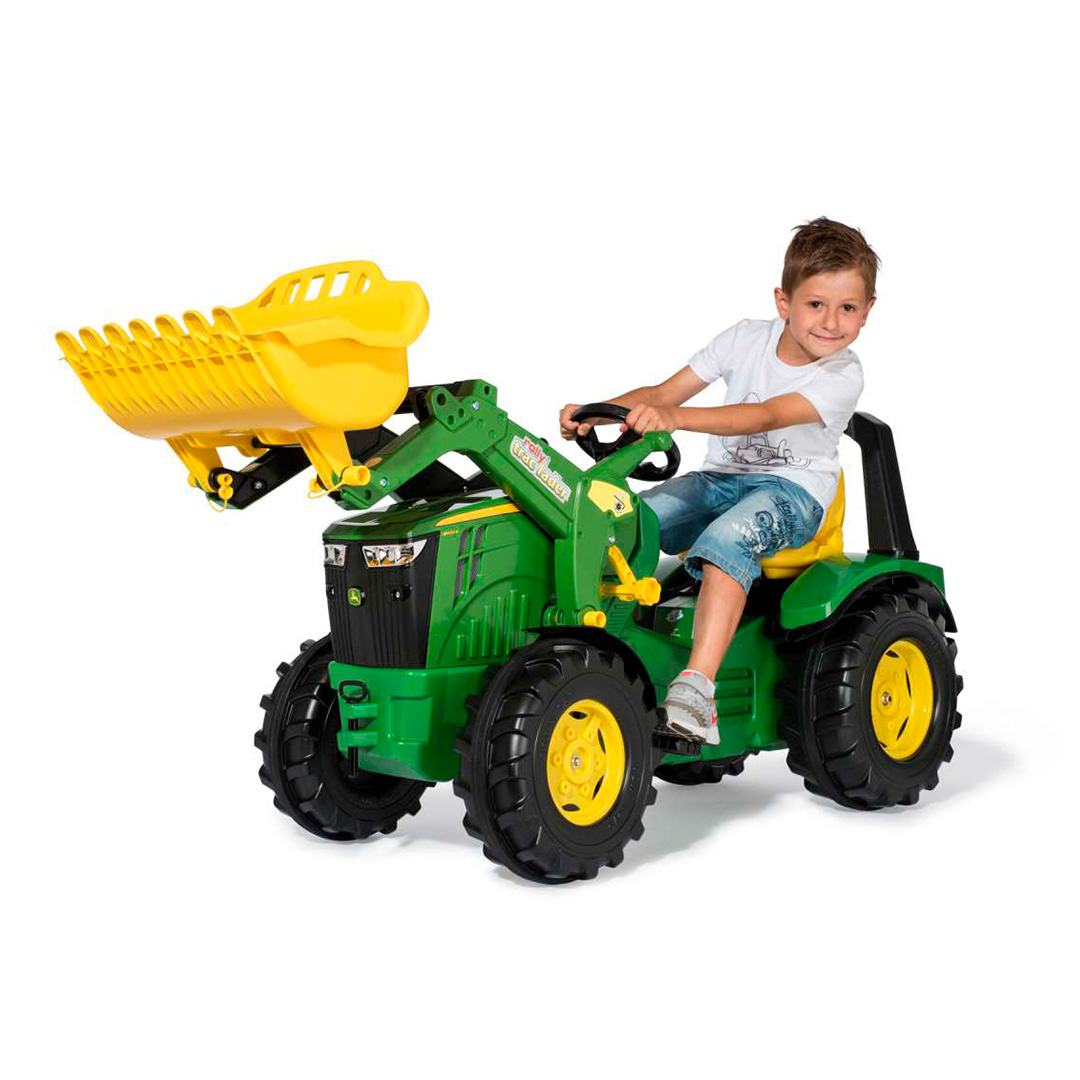 Tractor de Pedales rollyX-Trac John Deere 8400R con Pala | Rolly Toys