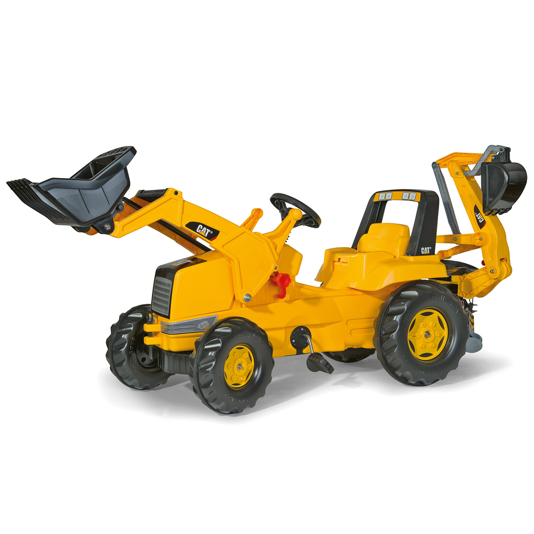 Tractor de Pedales rollyJunior CAT con pala y excavadora