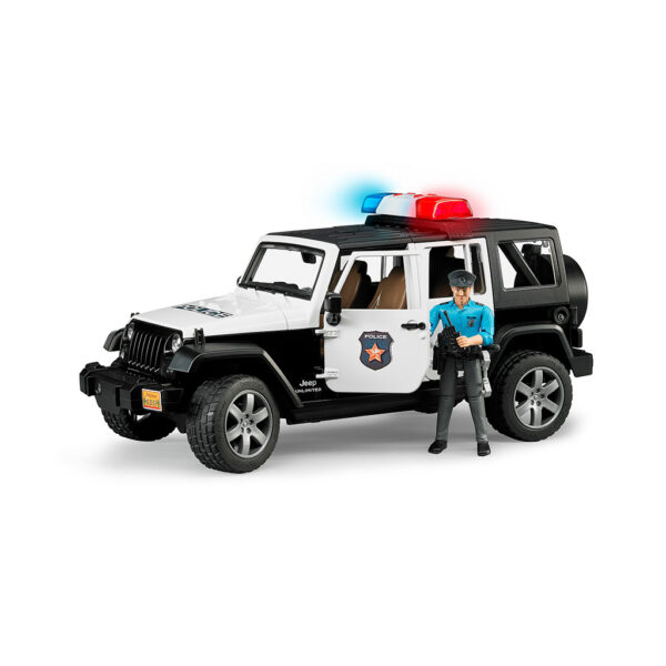 Jeep Wrangler Unlimited Policia con sirena y policía - Ref. Bruder 2526 - 1