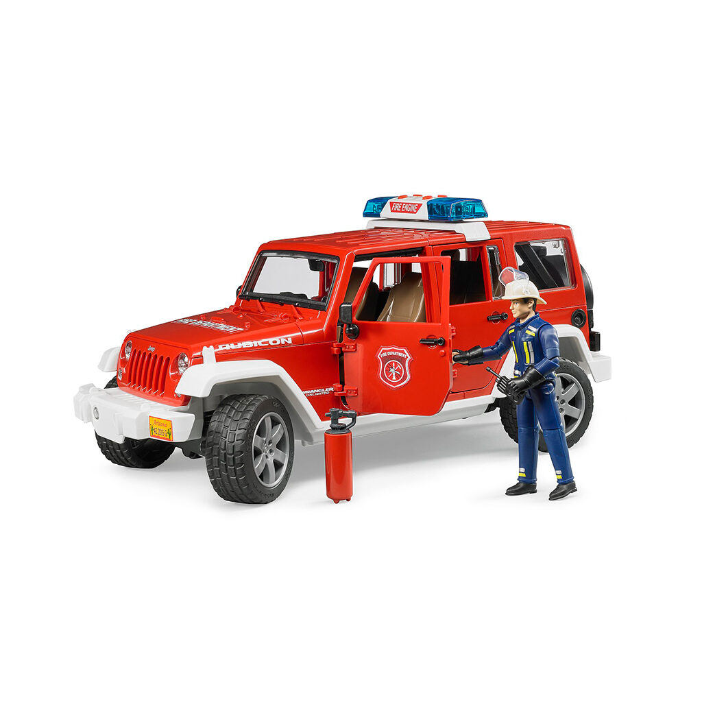 Jeep Wrangler Unlimited Rubicon bomberos con muñeco - Ref. Bruder 2528 - 1