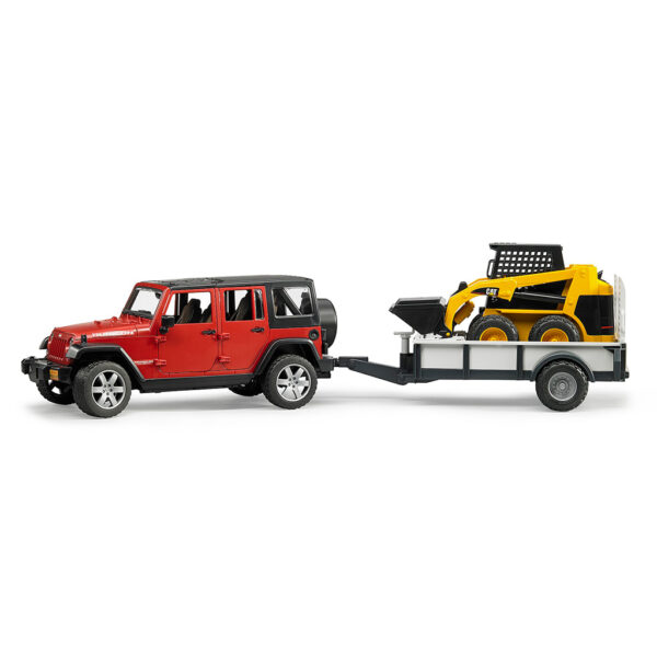 Jeep Wrangler Unlimited Rubicon con Miniexcavadora CAT – Ref. Bruder 2925
