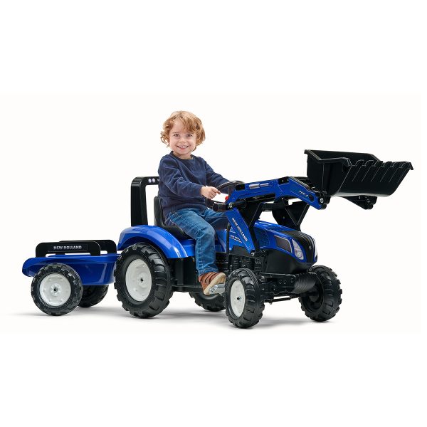 Tractor de Pedales New Holland T8 con Remolque y Pala 3090M