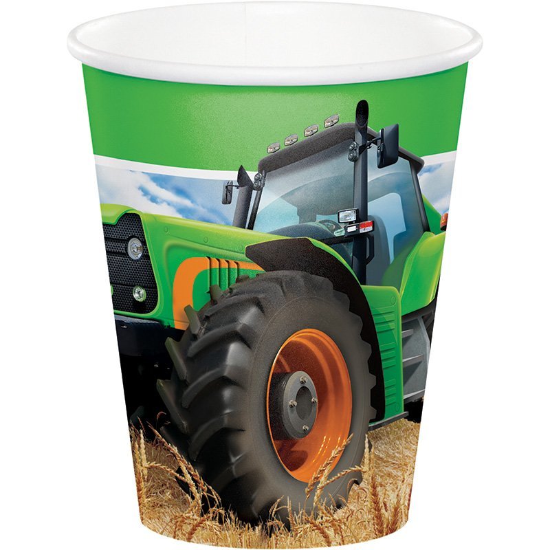 Pack 8 Vasos Tractor Time