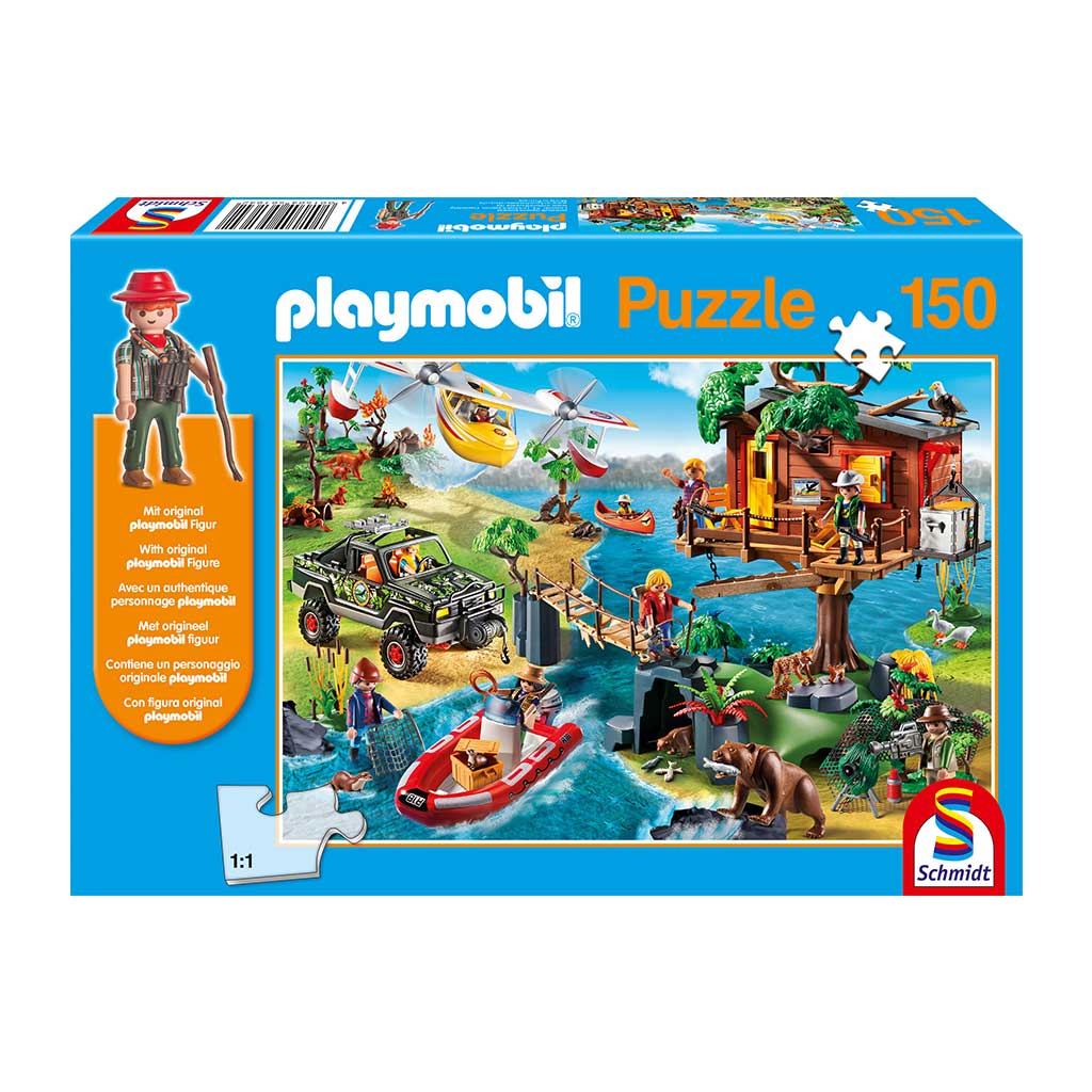 Puzzle Casa Arbol Playmobil y Figura