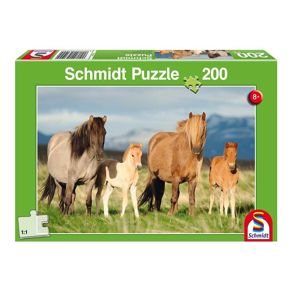 Puzzle Familia de Caballos