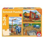 Puzzles Trabajos de Construcción 3x24