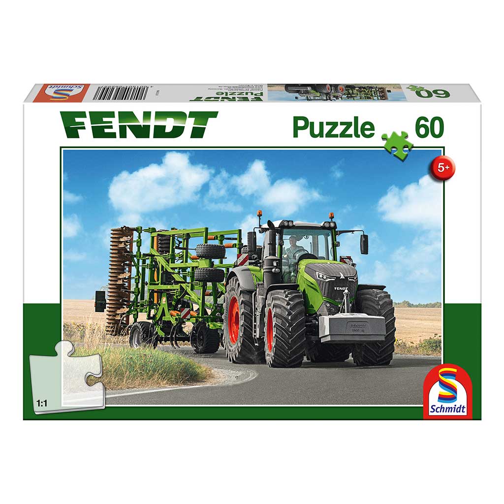 Puzzle Tractor Fendt 1050 Vario con Cultivador Amazone