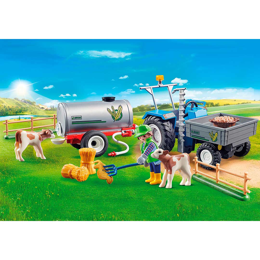 Tractor de Carga con Cisterna Playmobil