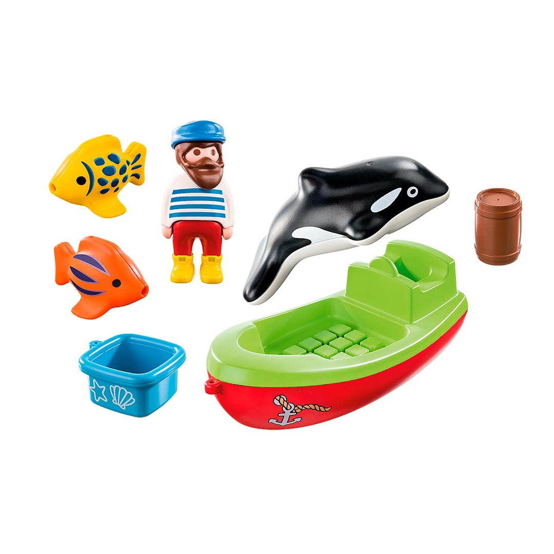 Pescador con Bote Playmobil 1.2.3