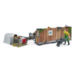 Establo de Vacas y Terneros con Agricultor Bworld – Ref. Bruder 62611