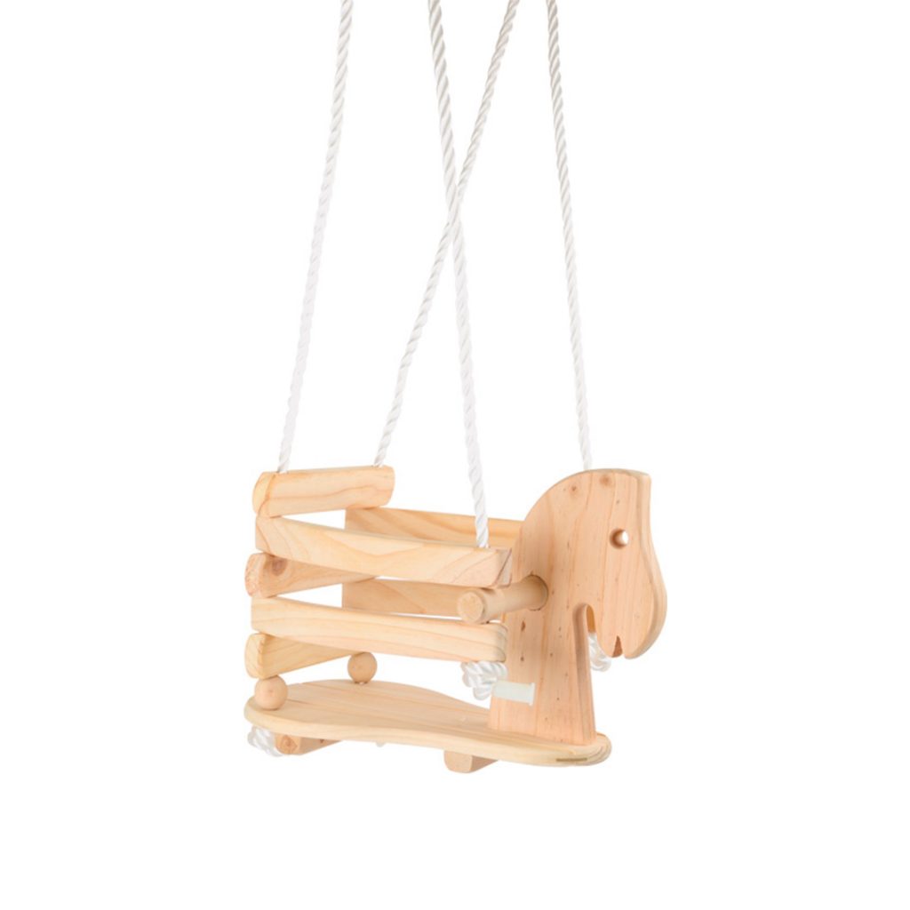 columpio de madera