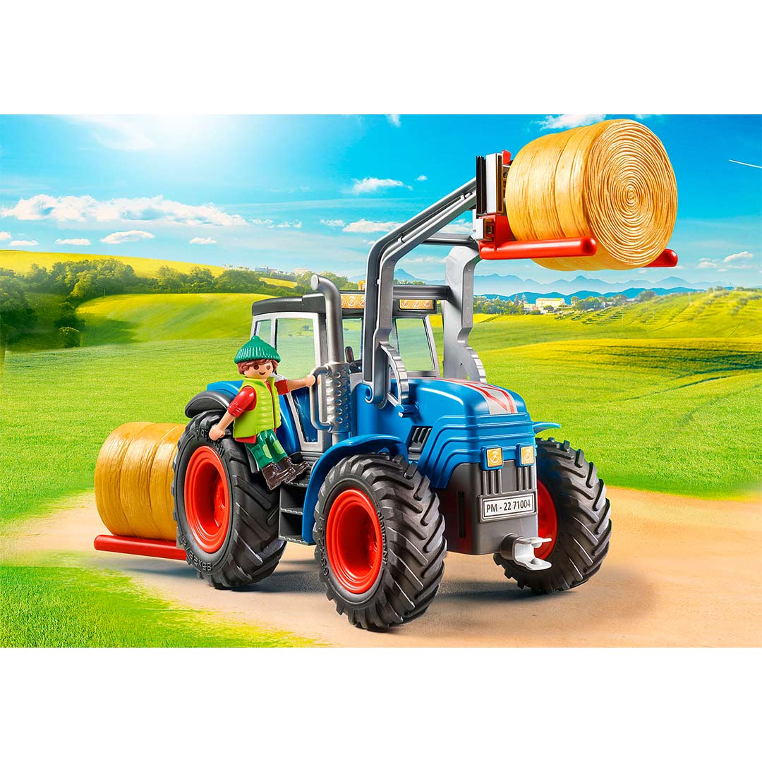 Gran Tractor Playmobil con Accesorios