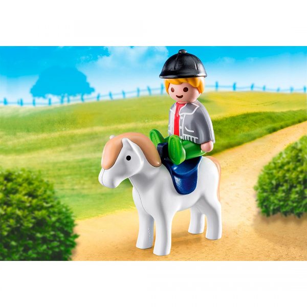 Niño con Pony Playmobil 1.2.3