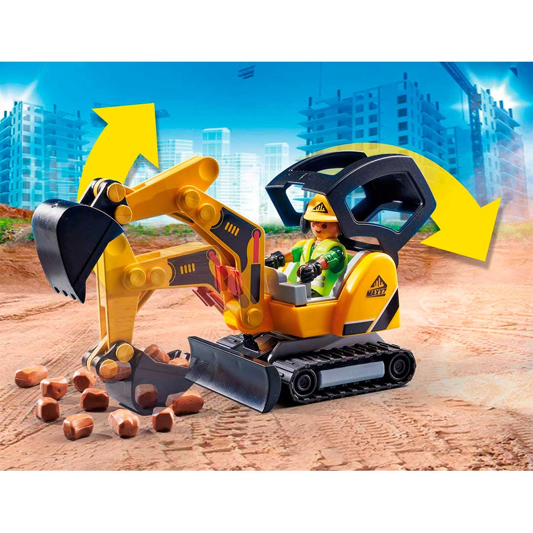 Mini Excavadora Playmobil