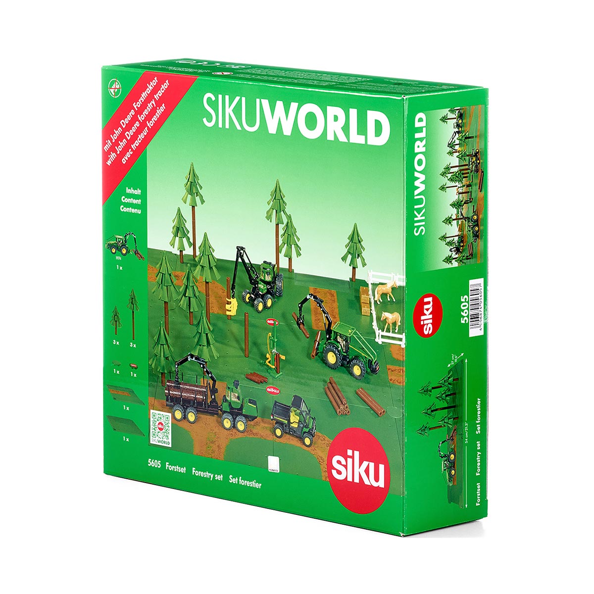 Set Forestal con Tractor y Árboles | Siku World - 1