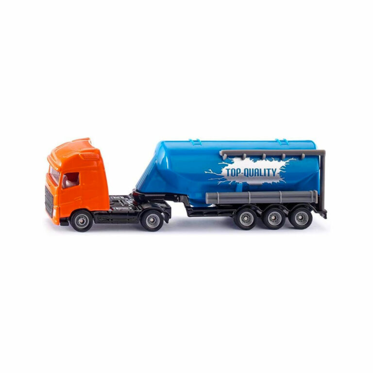 Camion MAN TGA Siku 1/50 Avec Remorque Et Pelleteuse - Convoi Exceptionnel Rouge - Neuf