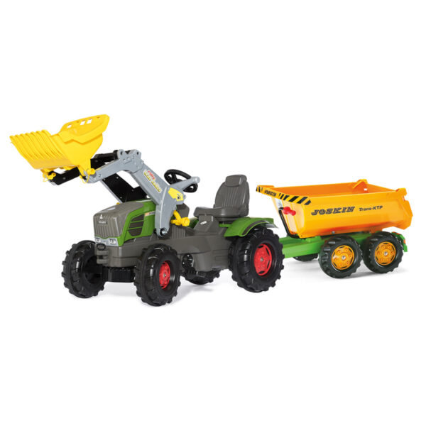 Tractor de Pedales rollyFarmtrac Fendt 211 Vario con pala y Remolque Joskin | Rolly Toys 611058 - 122264