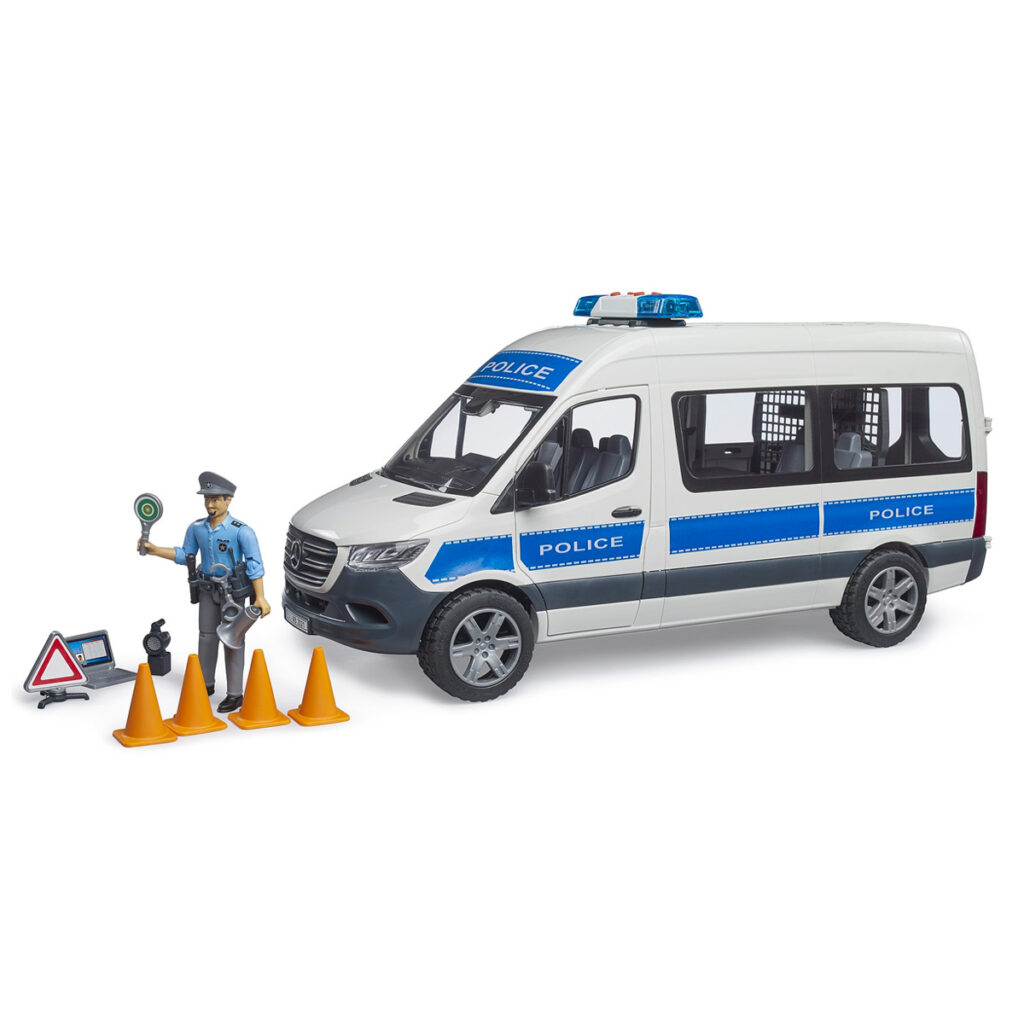 Furgoneta de Policía Mercedes Benz Sprinter con Figura – Ref. Bruder 2683