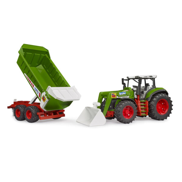 Tractor Roadmax con Cargador Frontal y Volquete – Ref. Bruder 3452