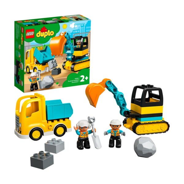 Camión y Excavadora con Orugas | Lego Duplo