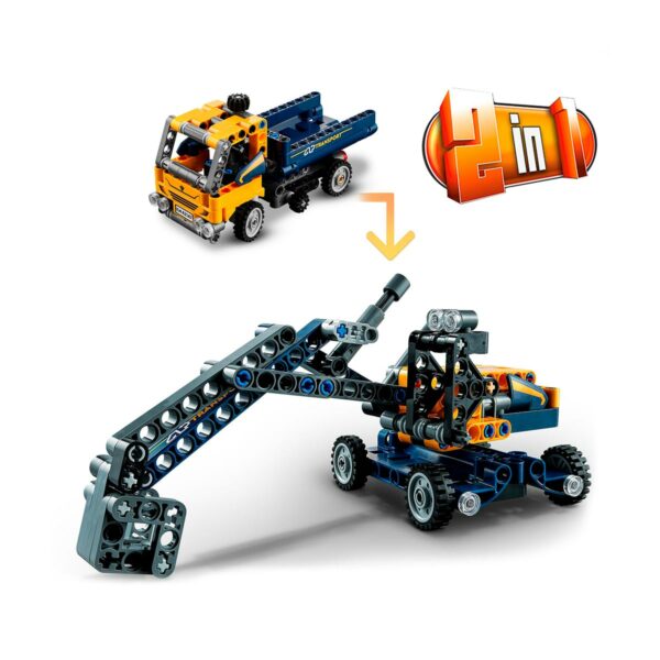 Camión Volquete Grúa 2 en 1 | Lego Technic - 1