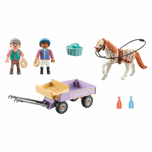 PLAYMOBIL HORSES OF WATERFALL | Carruaje con Poni Playmobil 71496