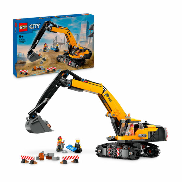 Excavadora de Obra Amarilla | Lego City 60420