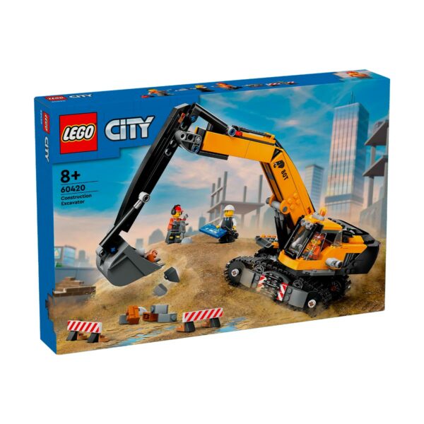 Excavadora de Obra Amarilla | Lego City 60420