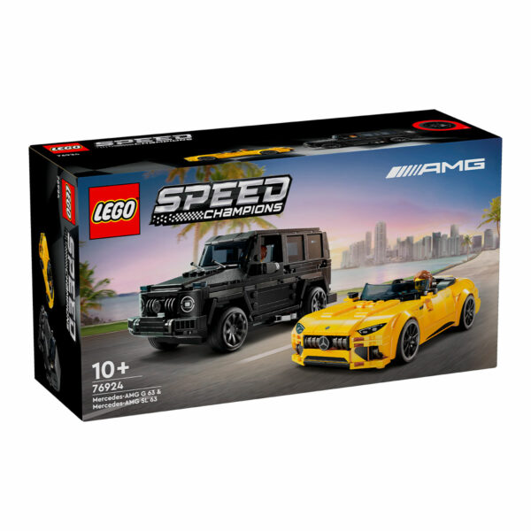 Todoterreno Mercedes-AMG G63 y Coche Mercedes-AMG SL 63 | Lego Speed 76924