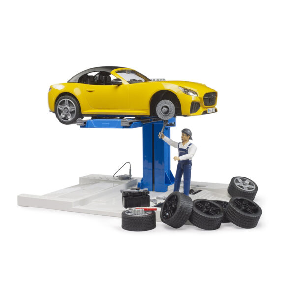 Taller de Coches con Descapotable y Mecánico – Ref. Bruder 62112