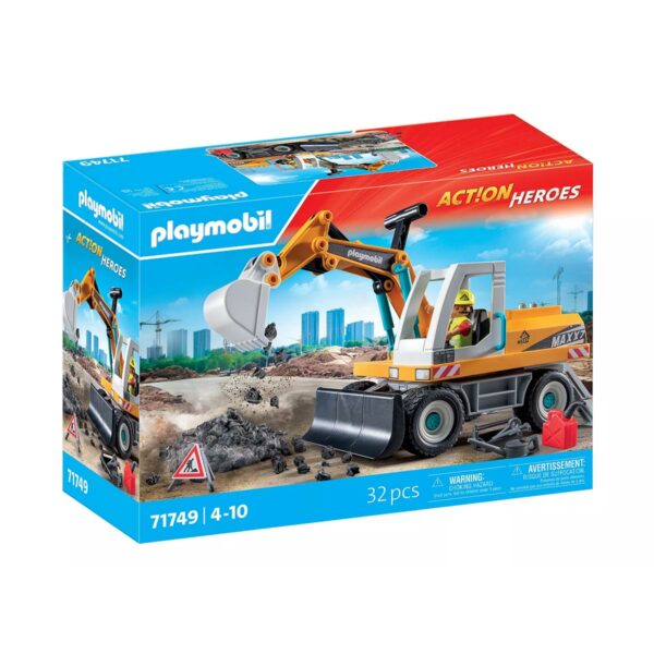 Excavadora Grande Playmobil Action Heroes 71749