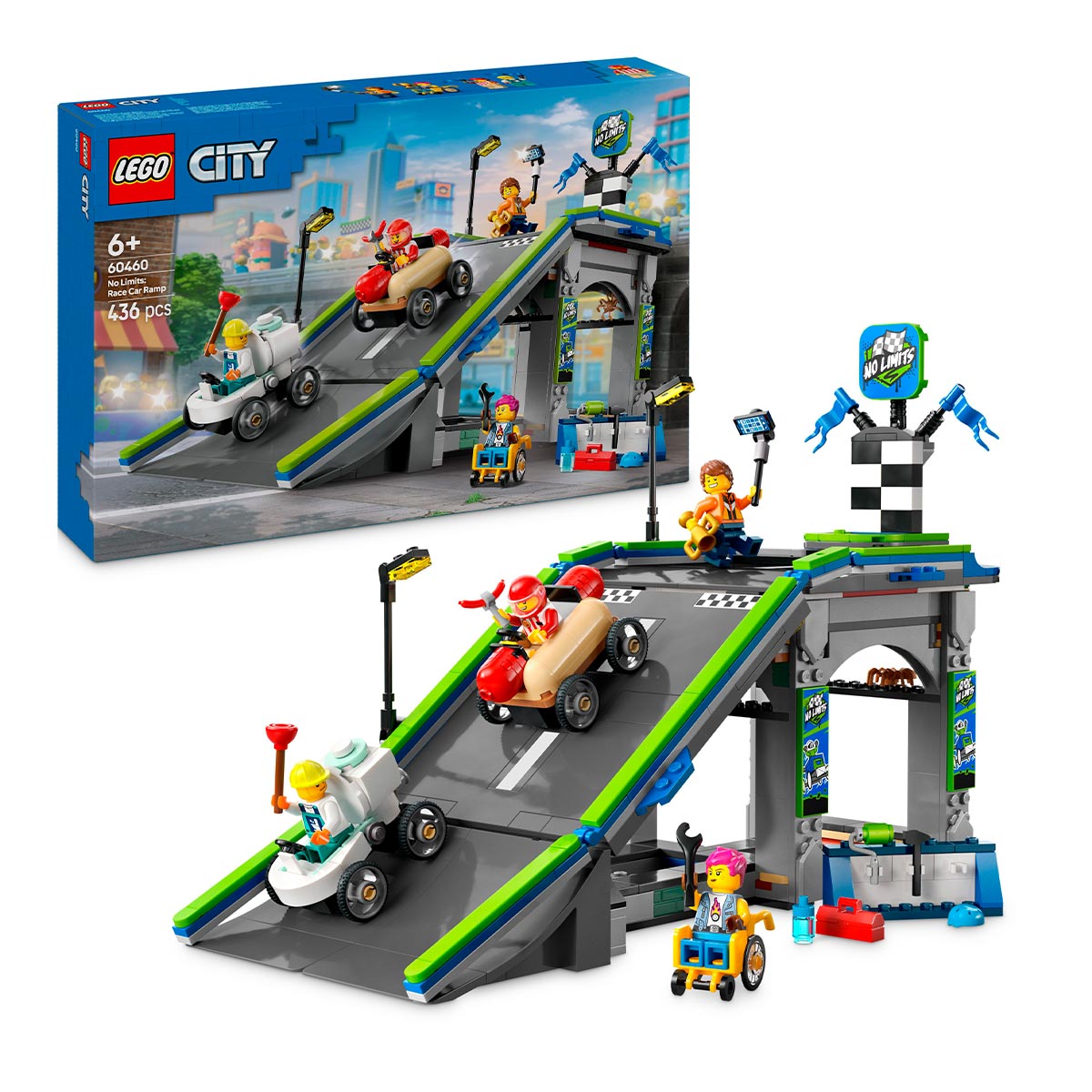 60460-lego-1 Rampa de Aceleración para Coches de Carreras | Lego City 60460