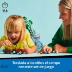 Tractor Rojo con Remolque y Oveja | Lego City 60461