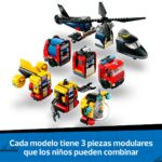 Helicóptero, Camión de Bomberos y Submarino | Lego City 60462