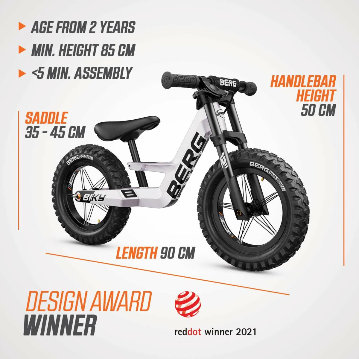 Correpasillos BERG Biky Cross White con Freno