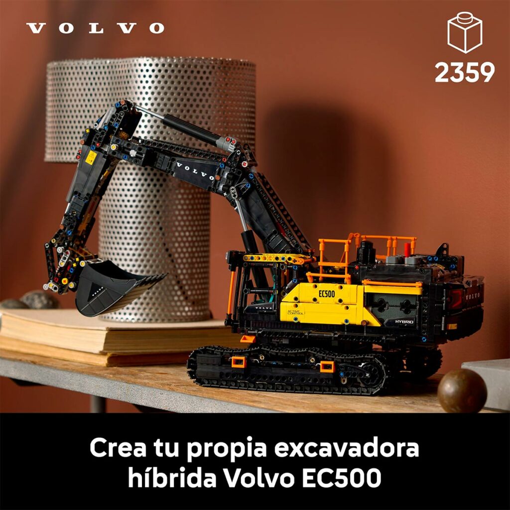 Excavadora Volvo EC500 Hybrid | Lego Technic 42215