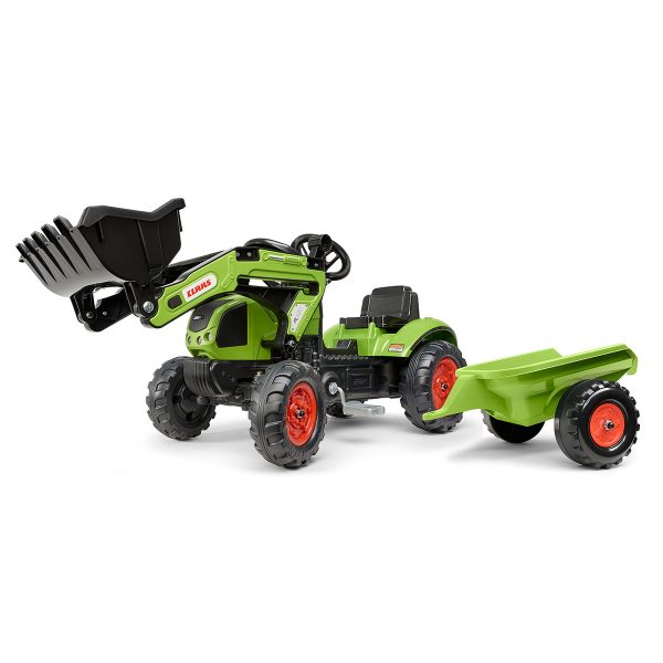 Tractor de Pedales Claas Arion 410 con Pala y Remolque | Falk 2040ML