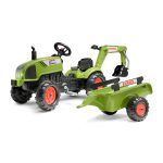 Tractor de Pedales Claas Arion 410 con Retroexcavadora y Remolque | Falk 241N