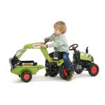 Tractor de Pedales Claas Arion 410 con Retroexcavadora y Remolque | Falk 241N