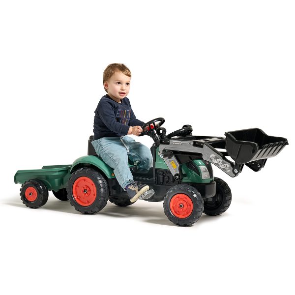 Tractor de Pedales Farm Lander con Pala y Remolque | Verde | Falk 2054ML