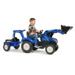 Tractor de Pedales New Holland T8 con Remolque, Retroexcavadora y Pala | Falk 3090Y