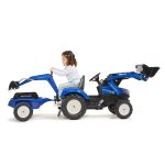 Tractor de Pedales New Holland T8 con Remolque, Retroexcavadora y Pala | Falk 3090Y