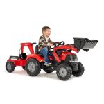Tractor de Pedales Case IH Puma 240CVX con Pala, Retroexcavadora y Remolque | Falk 996Y