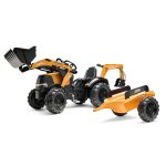 Tractor de Pedales Case CE 580 Super N con Pala, Retroexcavadora y Remolque y | Falk 997Y