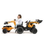 Tractor de Pedales Case CE 580 Super N con Pala, Retroexcavadora y Remolque y | Falk 997Y