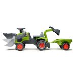 Correpasillos Tractor Claas Arion 470 con Pala y Remolque | Falk F312MS